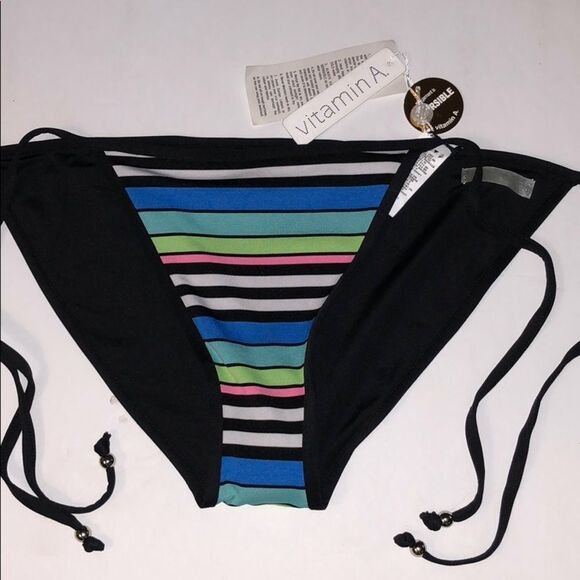 Vitamin‎ A Reversible String Bikini Bottom nwt - Picture 8 of 8